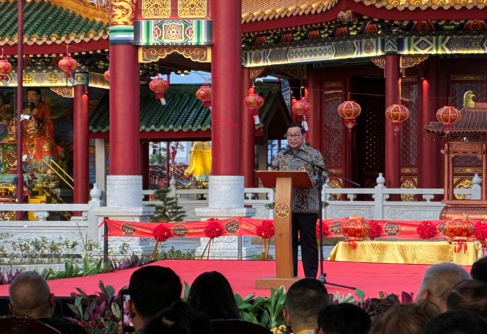 Resmikan Kelenteng Tian Fu Gong, Pramono: Jakarta Rumah Besar Keberagaman