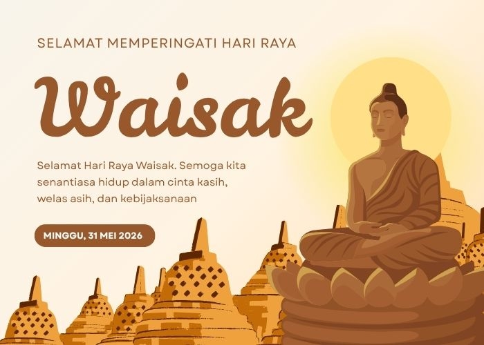 15 Poster Hari Raya Waisak 2026 Desain Elegan dan Kekinian
