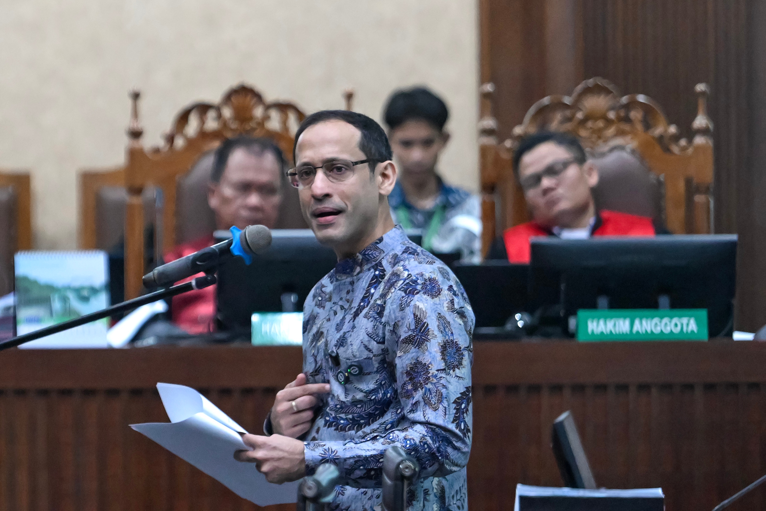 Nadiem Makarim Divonis 10 Tahun Penjara dan Denda Rp1 Miliar