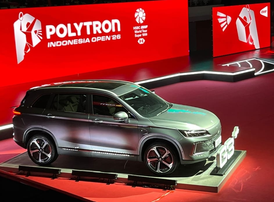 Polytron G3+ Jadi Official EV Partner di Indonesia Open 2026