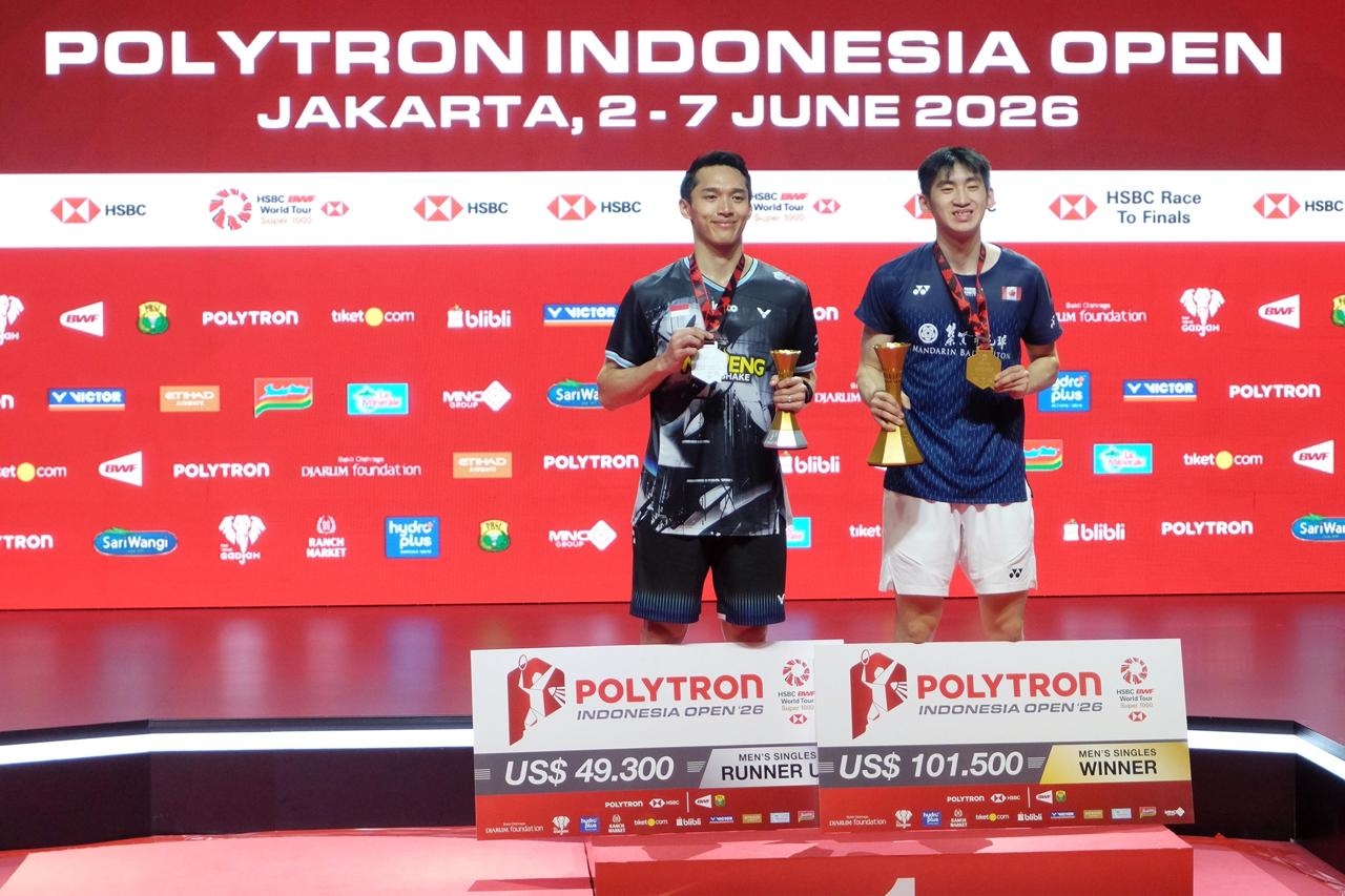 Indonesia Terbuka: Gagal Bendung Tekanan Istora, Jonatan Christie Harus Puas Jadi Runner-Up