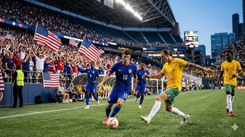 Prediksi Skor Amerika Serikat vs Australia: Duel Penentu Grup D, The Stars and Stripes Diunggulkan Menang Tipis