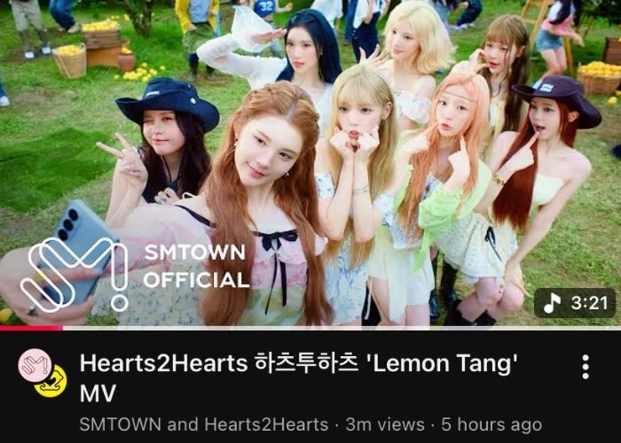 Lirik Lagu dan Terjemahan Lagu 'Lemon Tang' – Hearts2Hearts, Trending di YouTube