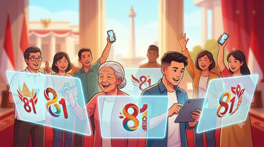 Antusiasme Tinggi, Puluhan Ribu Orang Sudah Ikut Pilih Logo HUT ke-81 Kemerdekaan RI
