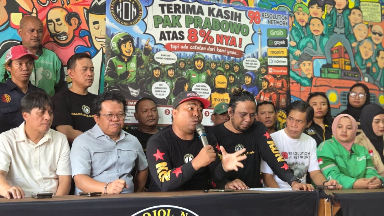 Koalisi Ojol Nasional dan 98 Resolution Network Sambut Perpres Perlindungan Pekerja Transportasi Online