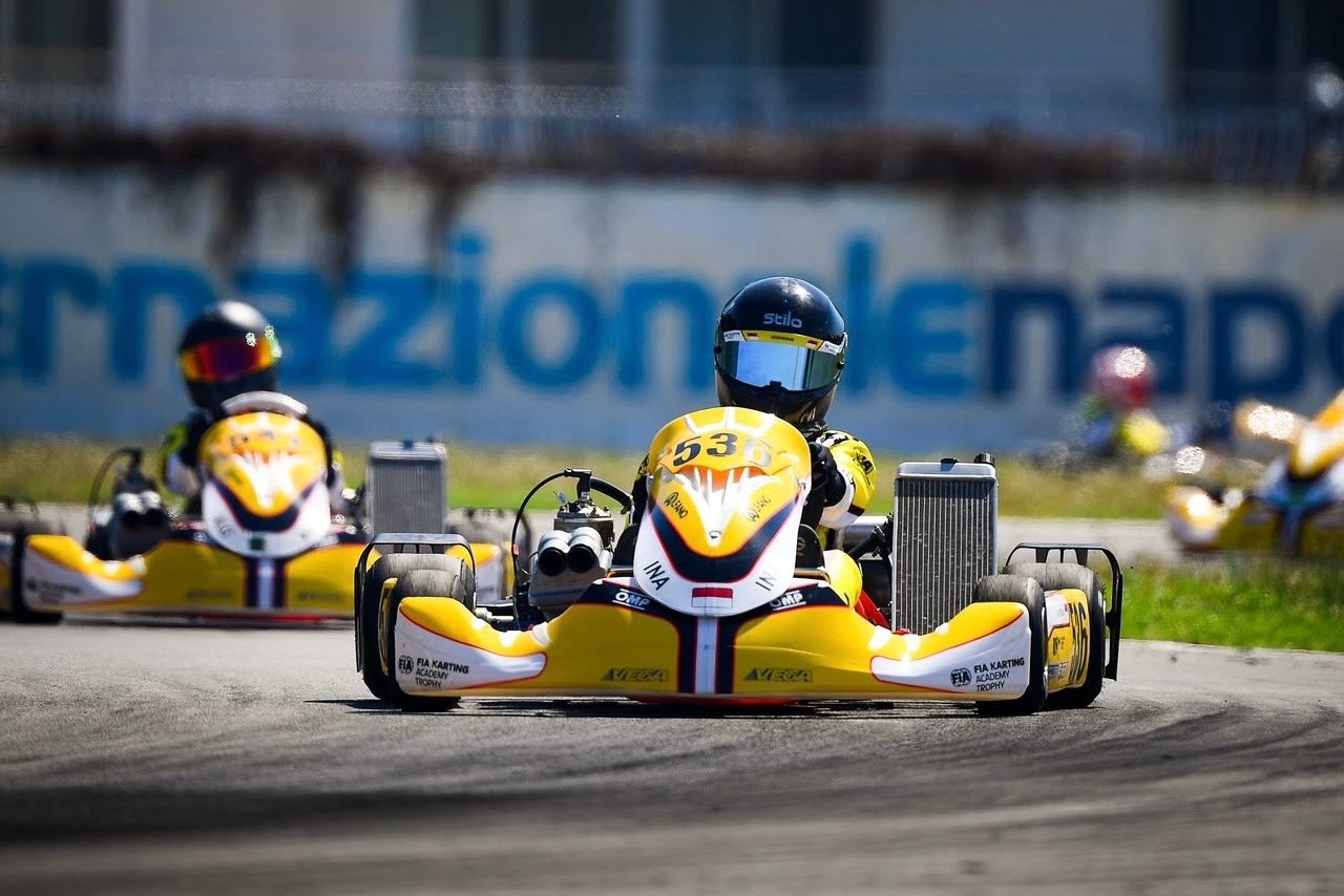 Sempat Crash hingga Terbalik di Final FIA Karting Academy Junior, Altaf Ridwan Jadi Inspirasi Pebalap Muda