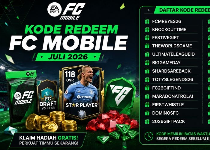 Kode Redeem FC Mobile Juli 2026 Masih Aktif, Begini Cara Klaim Hadiah Gratis