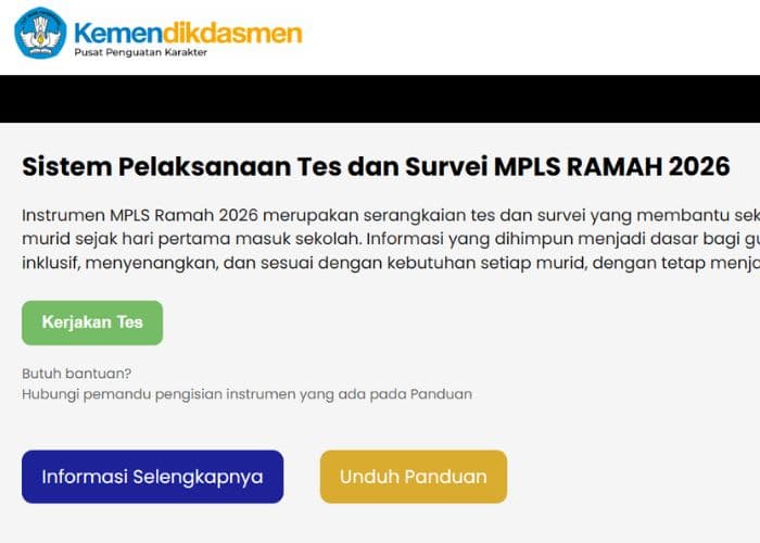 Cara Login dan Mengisi Survei MPLS Ramah 2026, Siapkan Kode Unik dan NISN