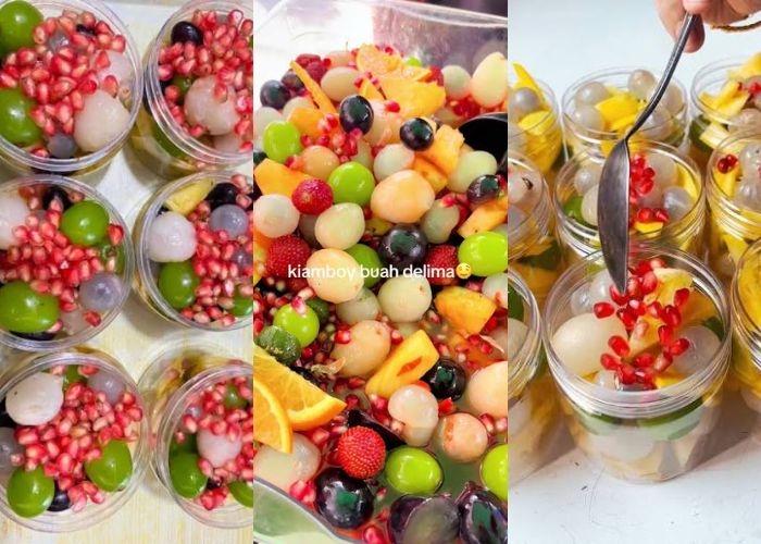 Lagi Viral di Medsos, Ini Resep Asinan Kiamboy Ceri Delima Segar dan Asam Manis yang Bikin Nagih!