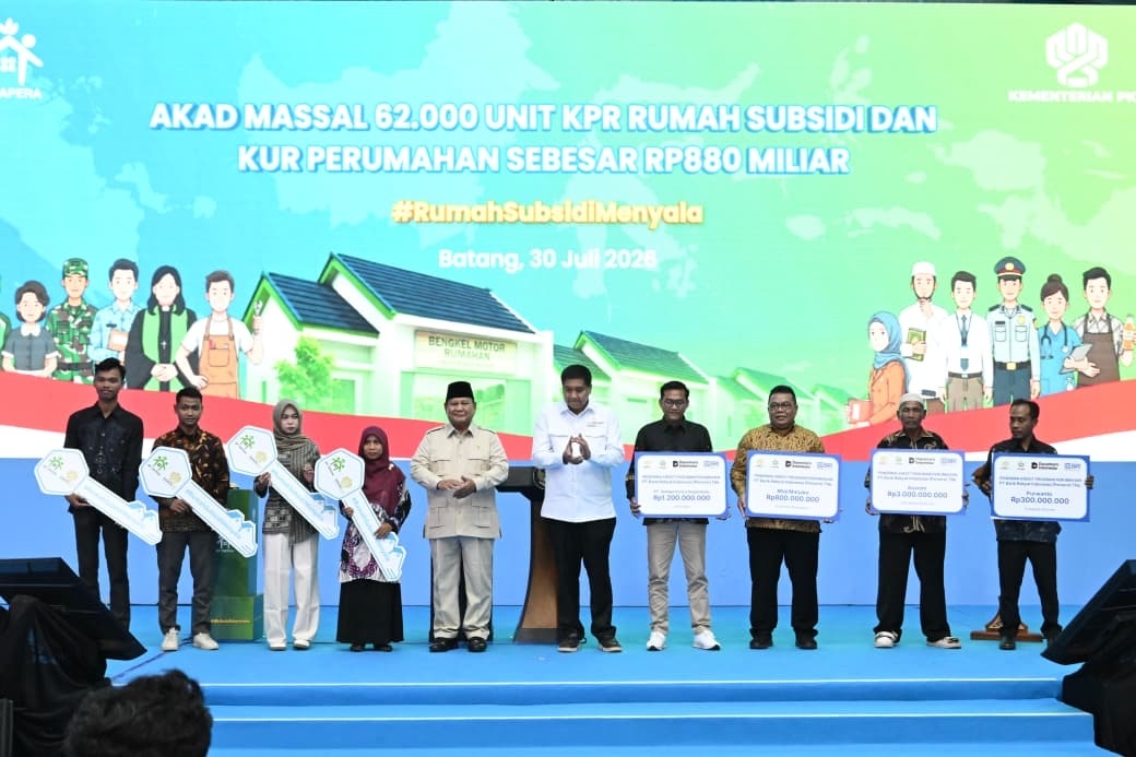Prabowo Resmikan Akad Massal 62.000 KPR Subsidi, Tegaskan Komitmen Wujudkan Rumah Layak bagi Rakyat