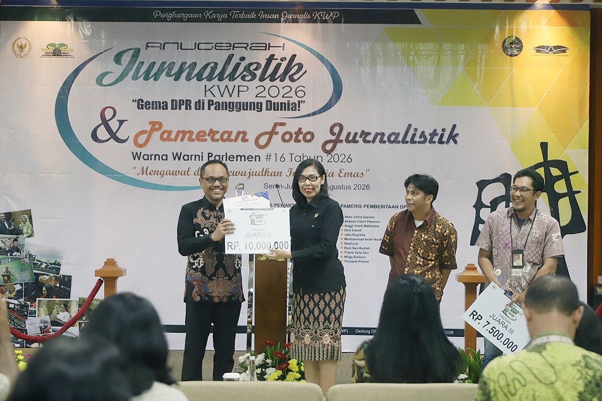 Anugerah Jurnalistik KWP 2026, DPR Tegaskan Peran Pers Kawal Indonesia Emas 2045