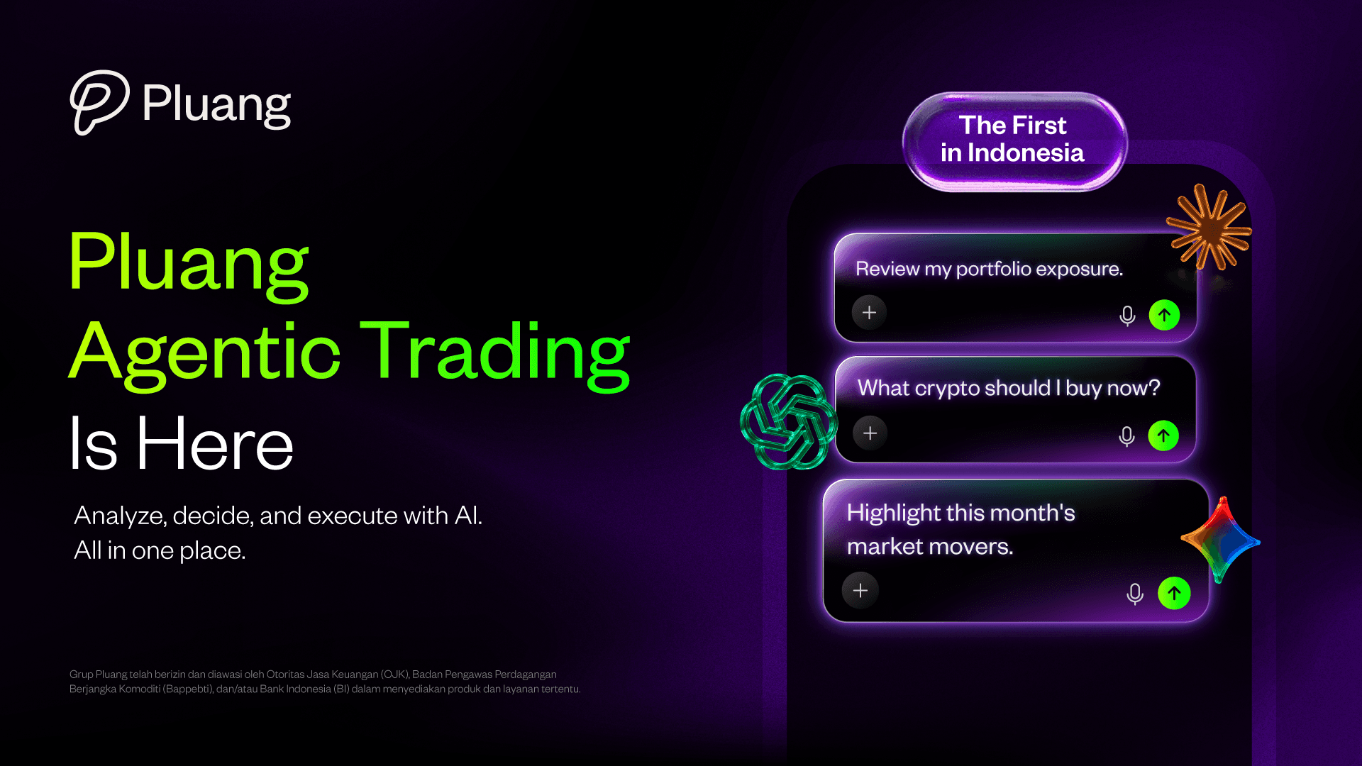 Pluang Luncurkan Agentic Trading Berbasis AI Pertama di Indonesia