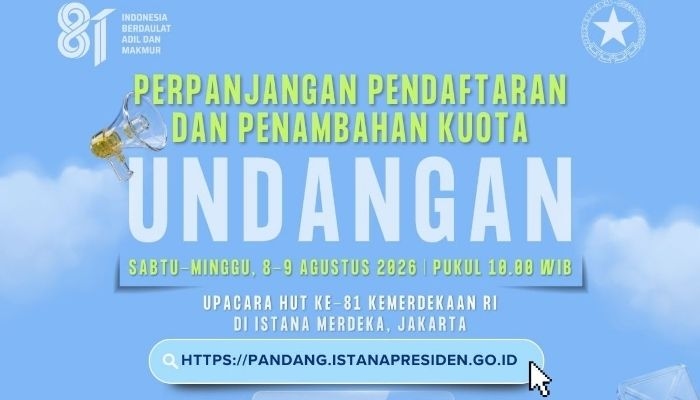 Masih Bisa Daftar! Tiket Upacara HUT ke-81 RI di Istana Diperpanjang hingga 9 Agustus