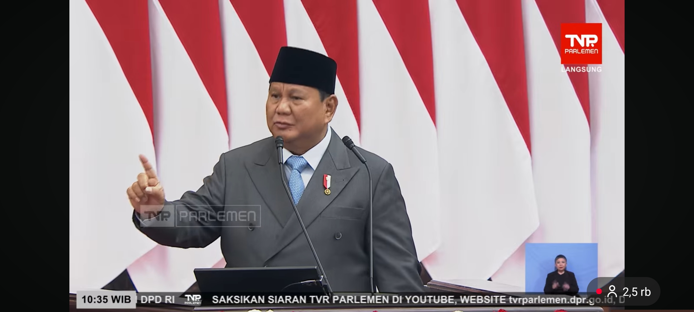 Prabowo Bidik Pertumbuhan Ekonomi 6 Persen di Akhir 2026, Tekankan Investasi Untuk Kesejahteraan Rakyat