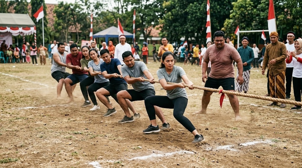 7 Cara Menang Tarik Tambang, Bukan Cuma Mengandalkan Kekuatan