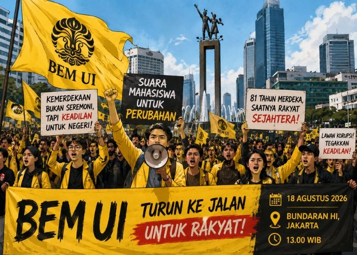 BEM UI Demo 18 Agustus di Bundaran HI, Ternyata Ini 8 Tuntutannya!