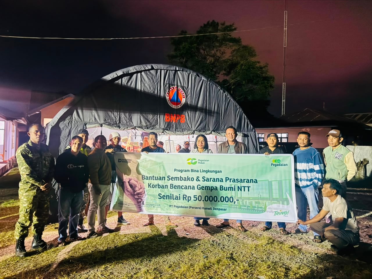 Pegadaian Salurkan Bantuan untuk Warga Terdampak Gempa NTT