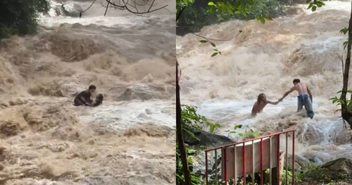 Nekat Masuk Area Terlarang, Turis Terseret Banjir Bandang di Air Terjun Chiang Mai