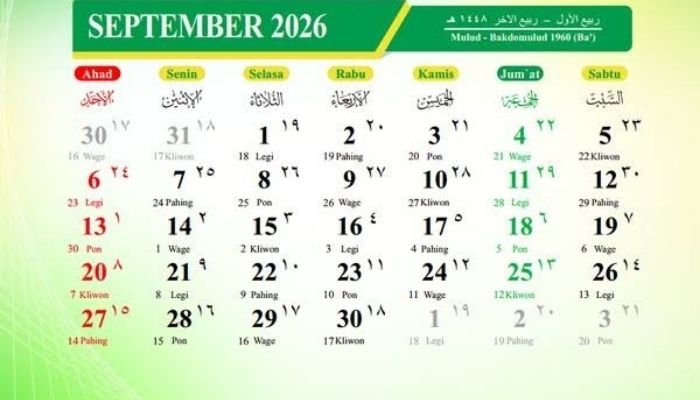 Kalender Jawa 24 September 2026: Watak Weton Kamis Wage, Punya Cita-Cita Tinggi