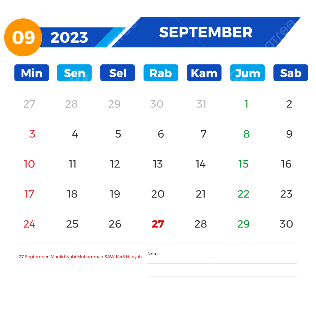 Langsung Cek, Ini Daftar Tanggal Merah Di Bulan September 2023