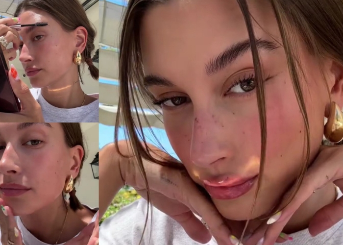 Tampil Cantik Ala Hailey Bieber Dengan Strawberry Makeup