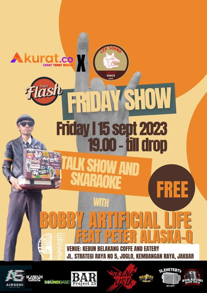 Wahai Para Skena, Bobby Artificial Life Bakal Tampil Di Kebun Belakang Coffee And Eatery, Catat Tanggalnya!