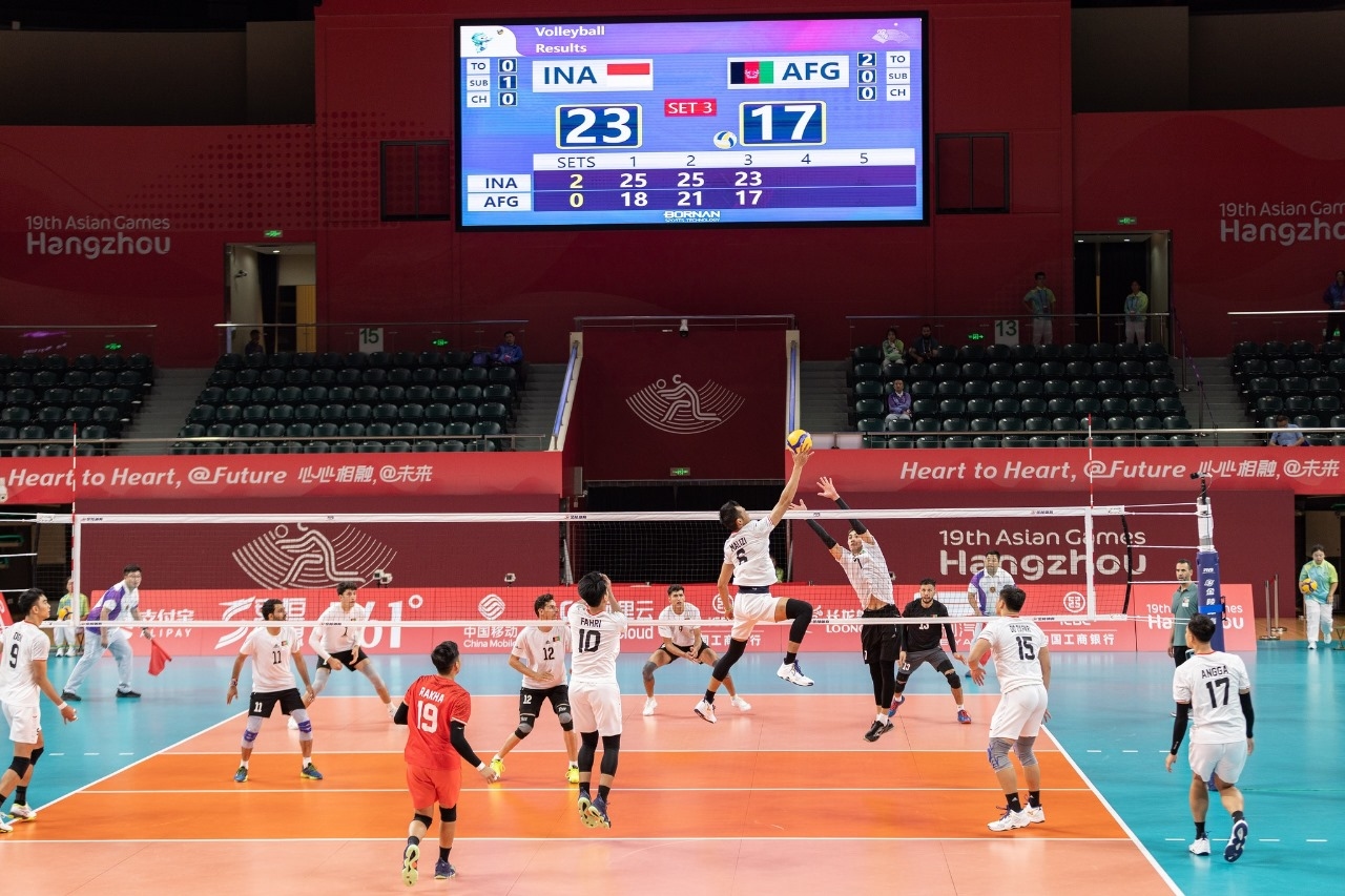 Asian Games: Kalahkan Afghanistan, Timnas Voli Putra Jaga Asa Ke 12 Besar