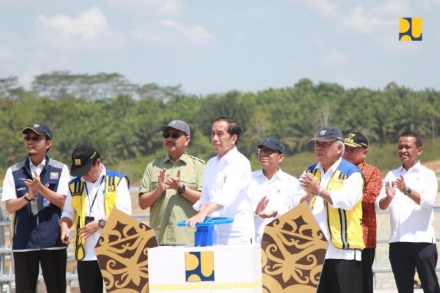 Bendungan Sepaku Semoi Di IKN Mulai Diairi