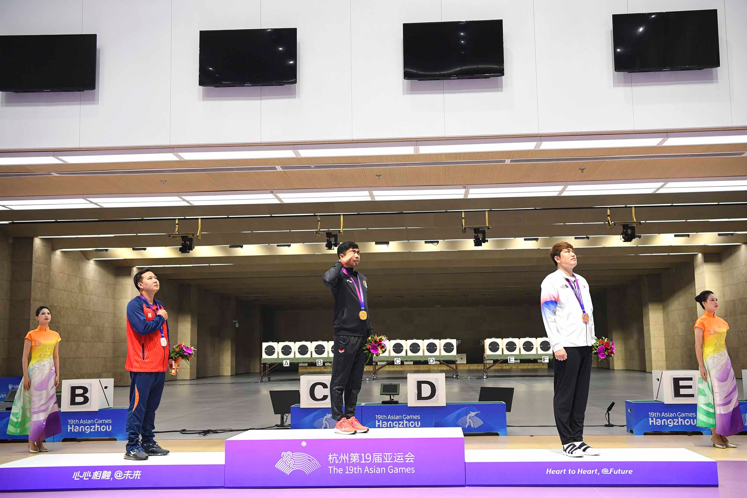 Asian Games: Menembak Sumbang Emas Pertama, Indonesia Posisi 7