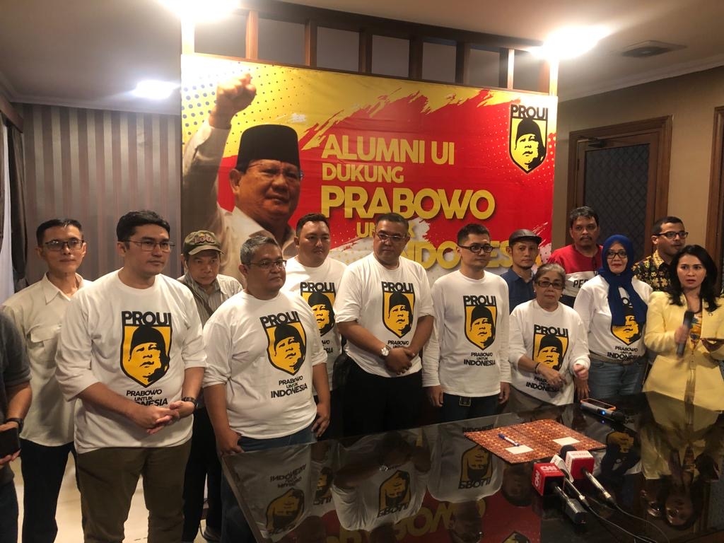 Tempat Berkumpul Alumni UI, Relawan PROUI Deklarasikan Prabowo Sebagai Capres