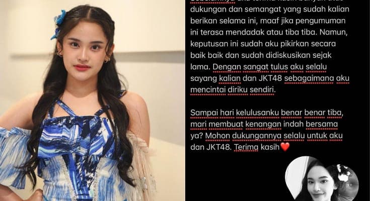 Kisah Ashel JKT48 Resmi Umumkan Kelulusan Mendadak, Tinggalkan Pesan Ingin Capai Mimpi Yang Lain