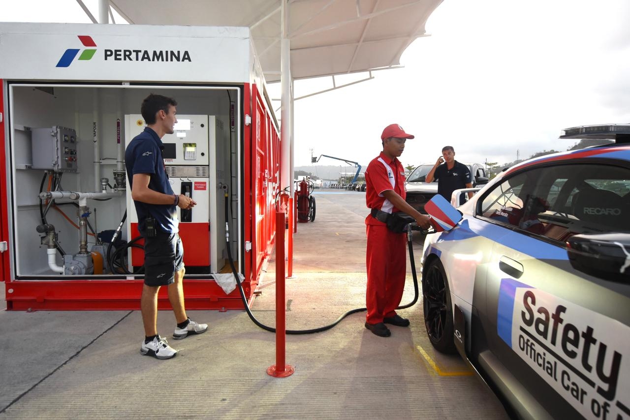 Ketersediaan Energi, SPBU Modular Dioperasikan Di Pertamina Grand Prix Of Indonesia 2023