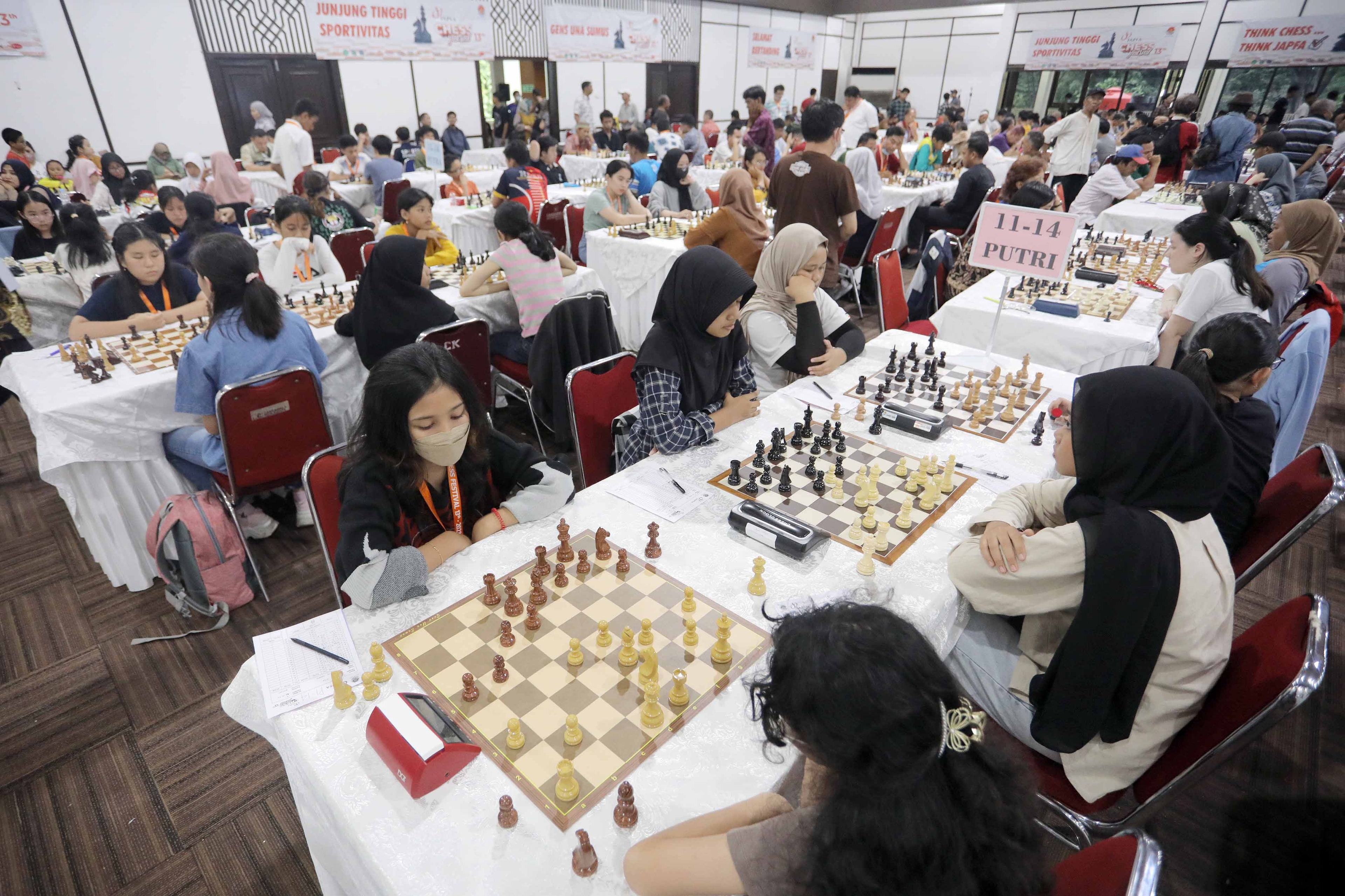 Menjelang Babak Akhir, 5 Pecatur Berpeluang Rebut Juara Japfa Chess Festival 2023 Kelompok Senior Putri
