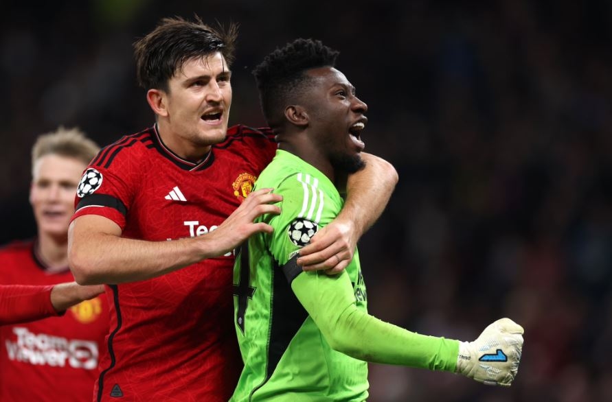 Disebut Pahlawan Oleh Peter Schmeichel Karena Blok Penalti, Andre Onana Malah Puji Harry Maguire
