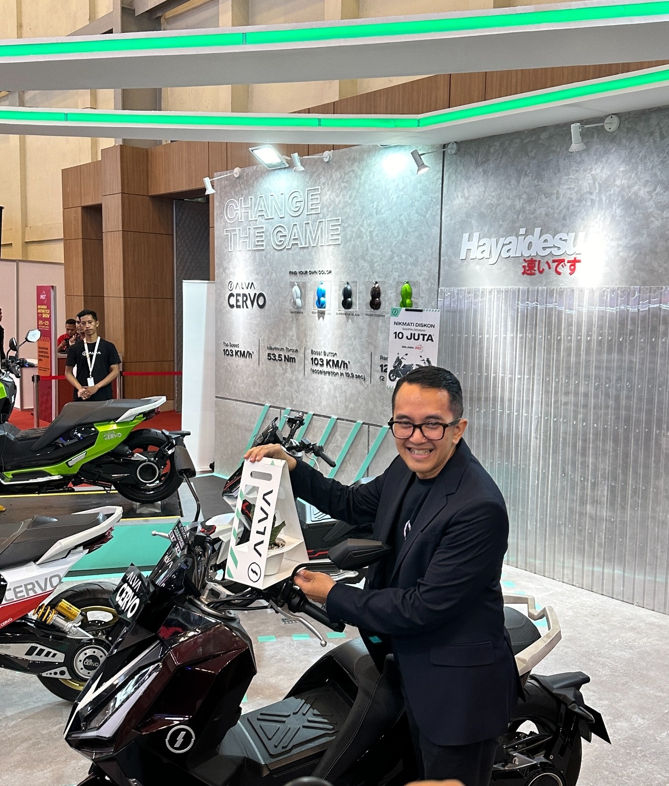 Perdana Hadir Di IMOS+ 2023, Motor Listrik ALVA Hadirkan Potongan Penjualan Hingga Rp10 juta
