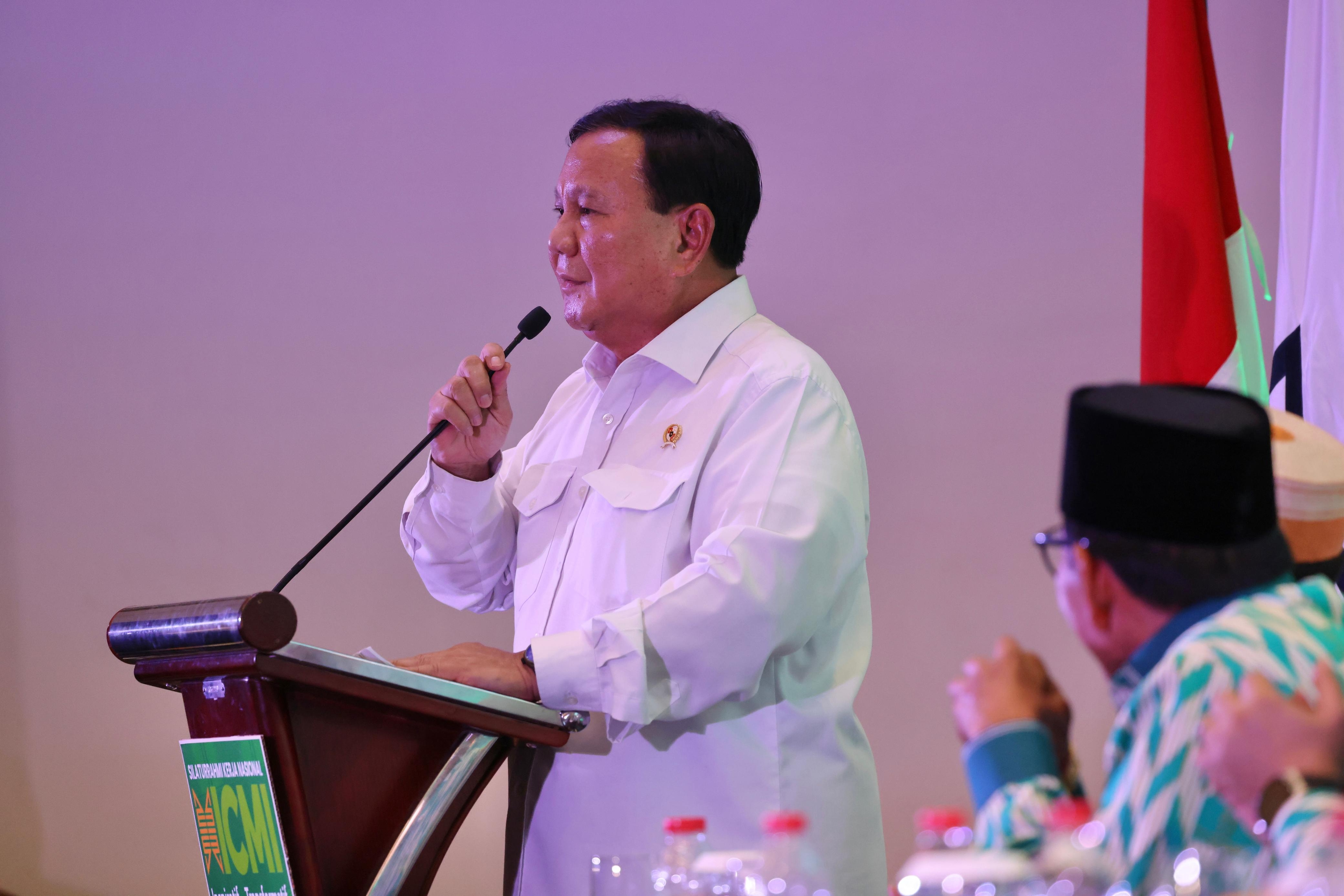 Hadiri Acara ICMI, Prabowo Kenang Jasa Habibie