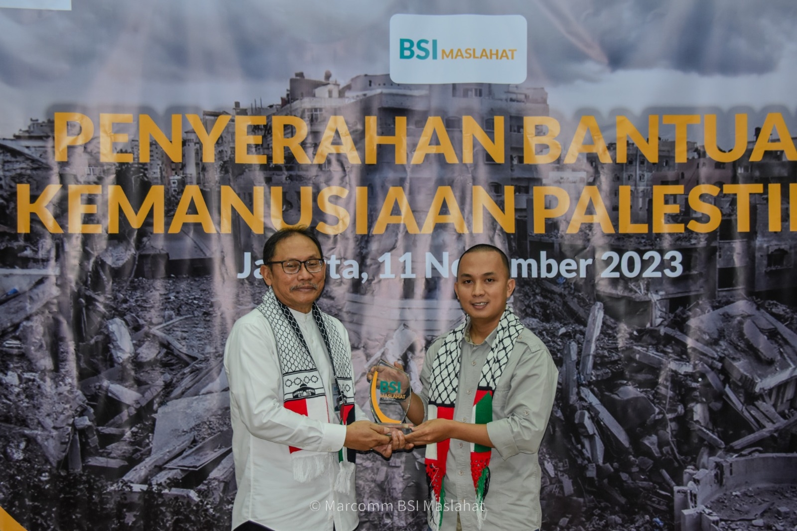 BSI Maslahat Serahkan Bantuan Kemanusiaan Rp1 M Untuk Palestina