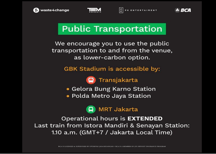 Cara Menuju Venue Konser Coldplay Di GBK Tanpa Macet Dengan KRL Hingga Bus TransJakarta Dan MRT