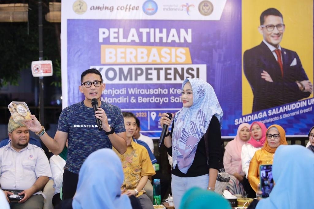 Dongkrak Kemajuan Ekonomi, Peserta Antusias Ikuti Pelatihan Kewirausahaan Bareng Menparekraf Sandiaga Uno