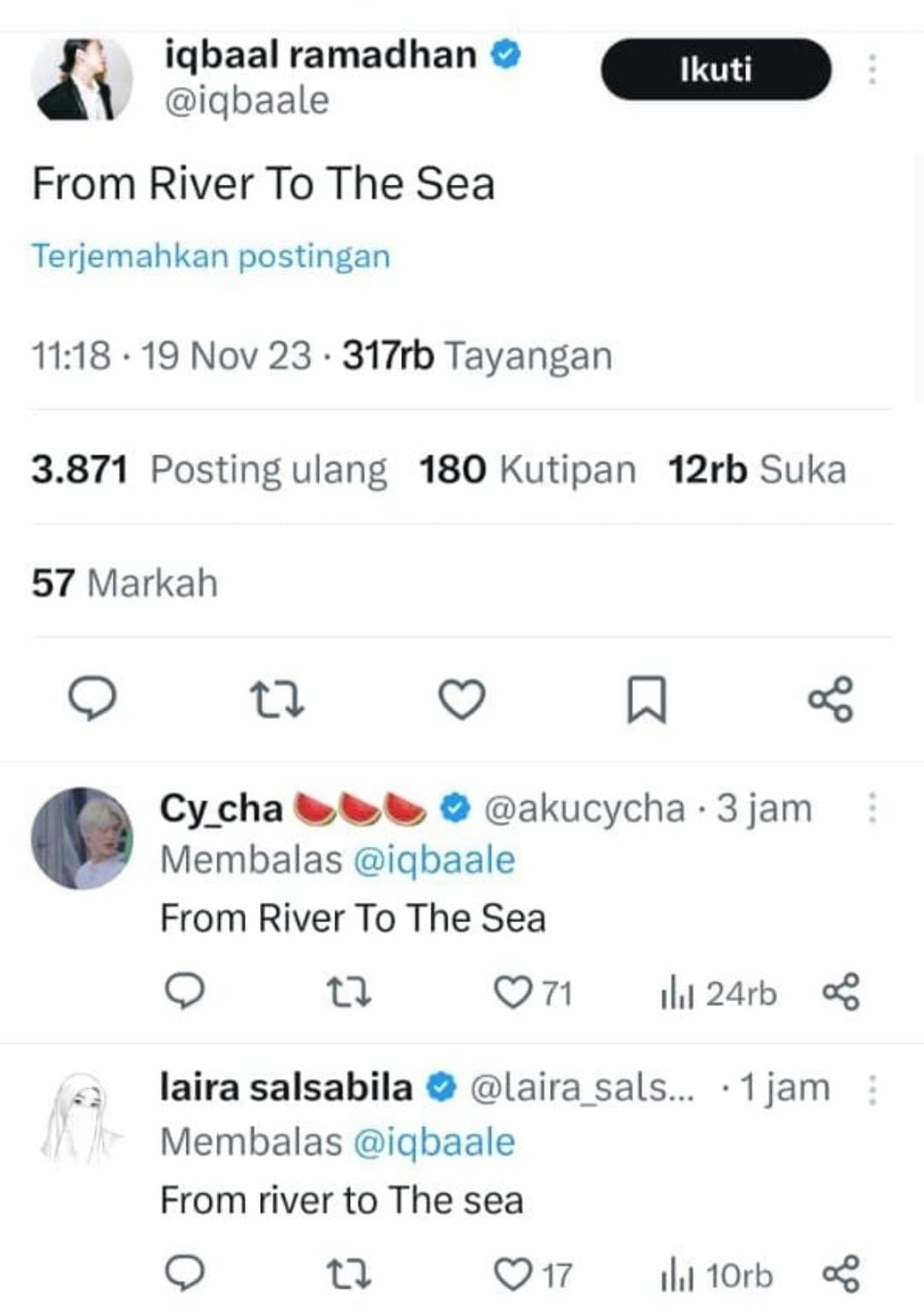 Ramai Slogan From The River to The Sea, Apa Maknanya?