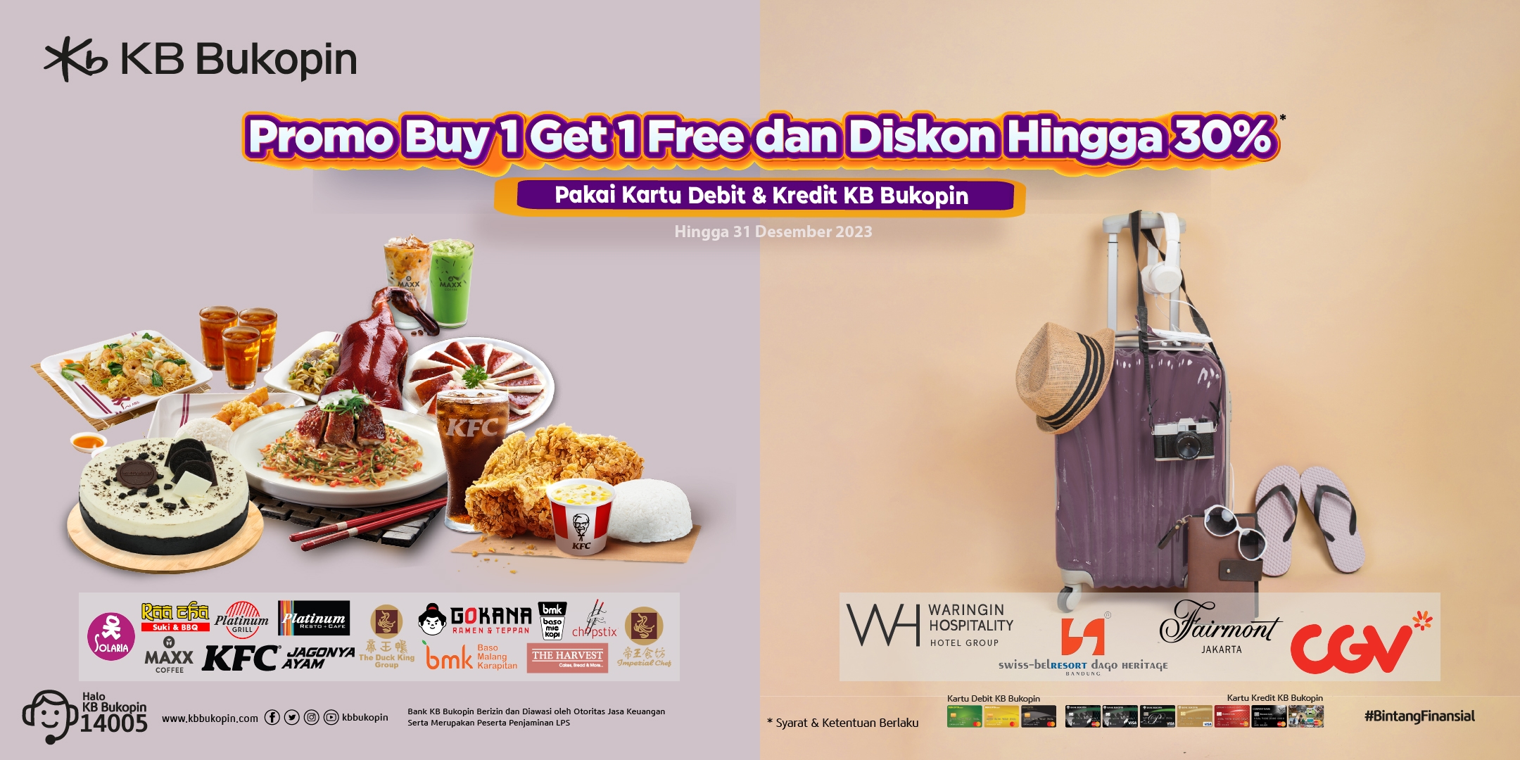 KB Bukopin Tebar Diskon Lewat 'Kuliner Seru Dan Santai Seru', Cek Daftar Lengkapnya