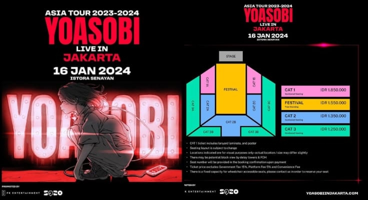 Bersiap! Tiket Konser Yoasobi Di Jakarta Bisa Dibeli Per 1 Desember 2023, Berikut Harga Dan Link Pembeliannya
