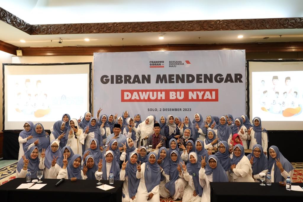 TKN: 60 Bu Nyai dan Majelis Taklim Dukung Prabowo-Gibran Menang Satu Putaran