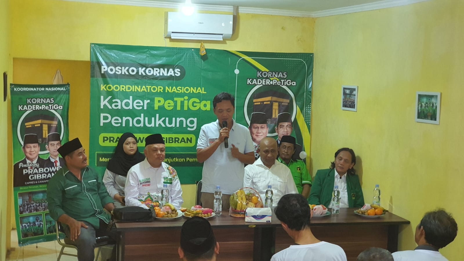 Resmikan Posko, Kornas PeTiGa Kukuh Dukung Prabowo-Gibran, Rela Disanksi PPP