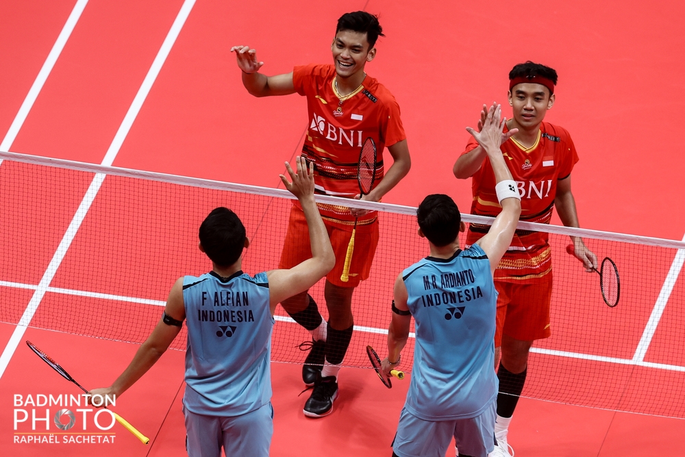 Final BWF: Fajar-Rian Menangi Perang Saudara Kontra Bagas-Fikri di Pertandingan Pembuka