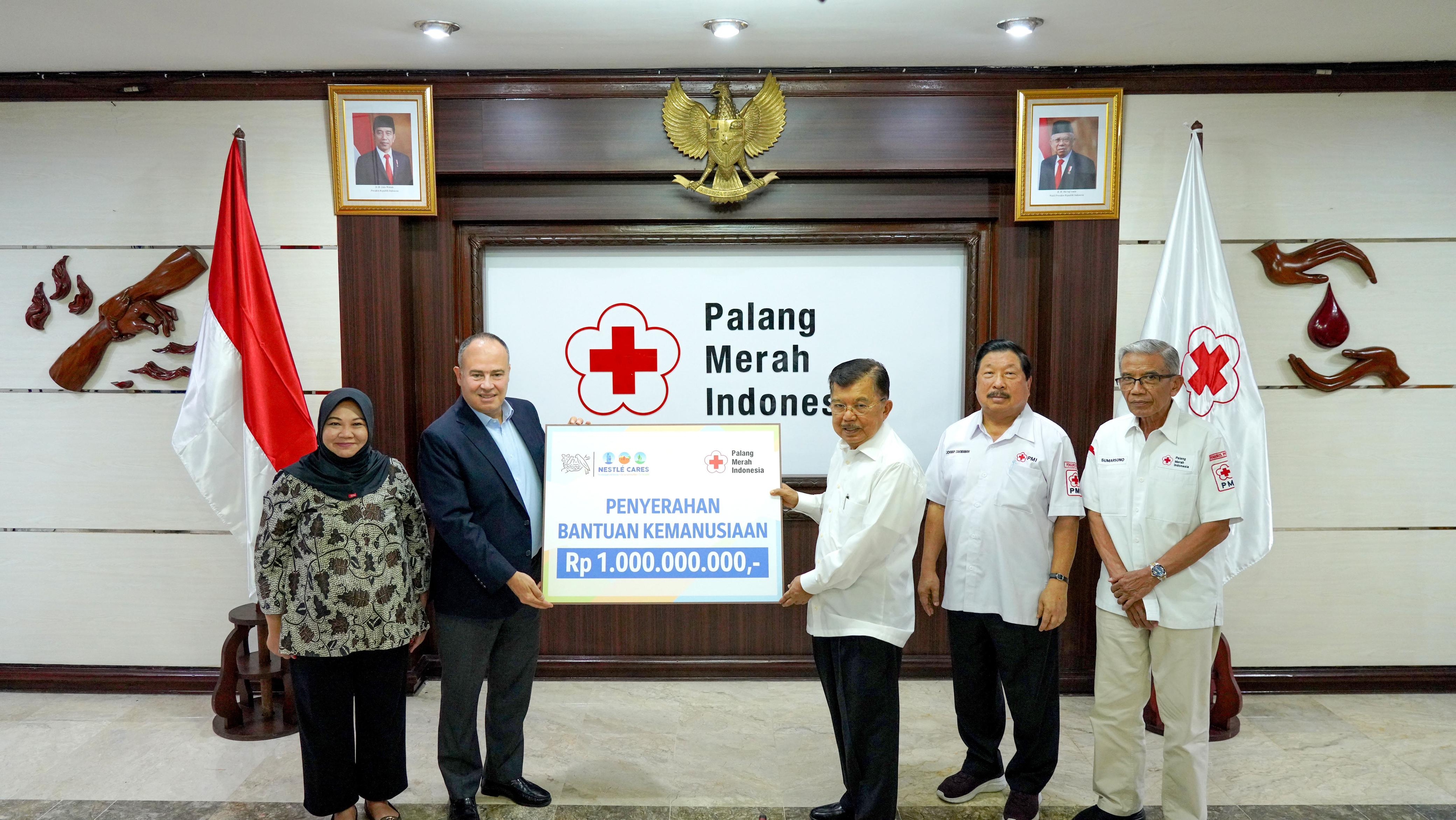 Palang Merah Indonesia Apresiasi Bantuan Kemanusiaan Rp1 M dari Nestle Indonesia