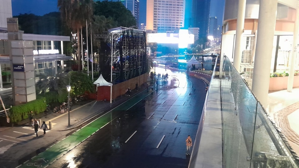 Sejumlah Ruas Jalan Menuju Bundaran HI Sudah Ditutup