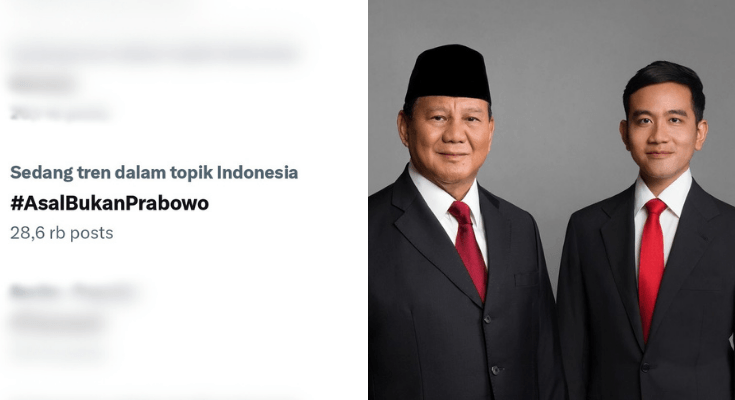 Ramai Tagar Asal Bukan Prabowo Jadi Trending Topic, Netizen Sebut Tidak Ingin Mengulang Penculikan Aktivis 1998!
