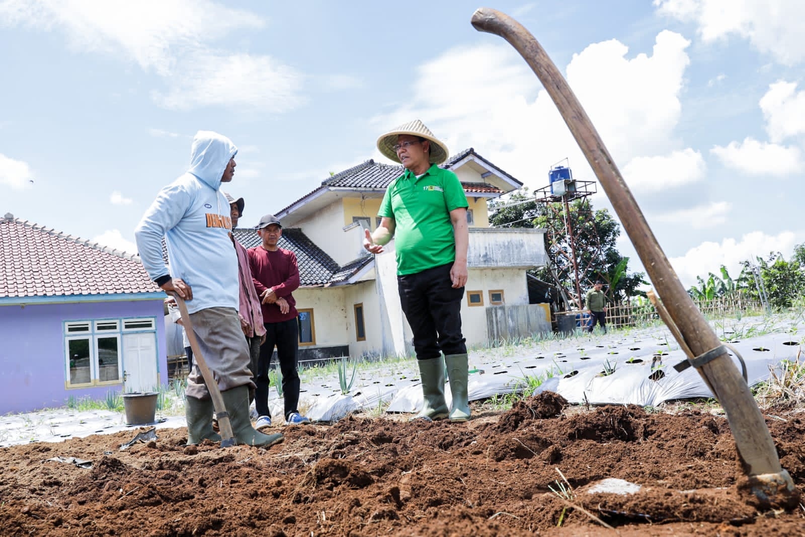 Mardiono Turun ke Sawah di Sukabumi, Dengarkan Langsung Keluhan Petani dan Berikan Solusi