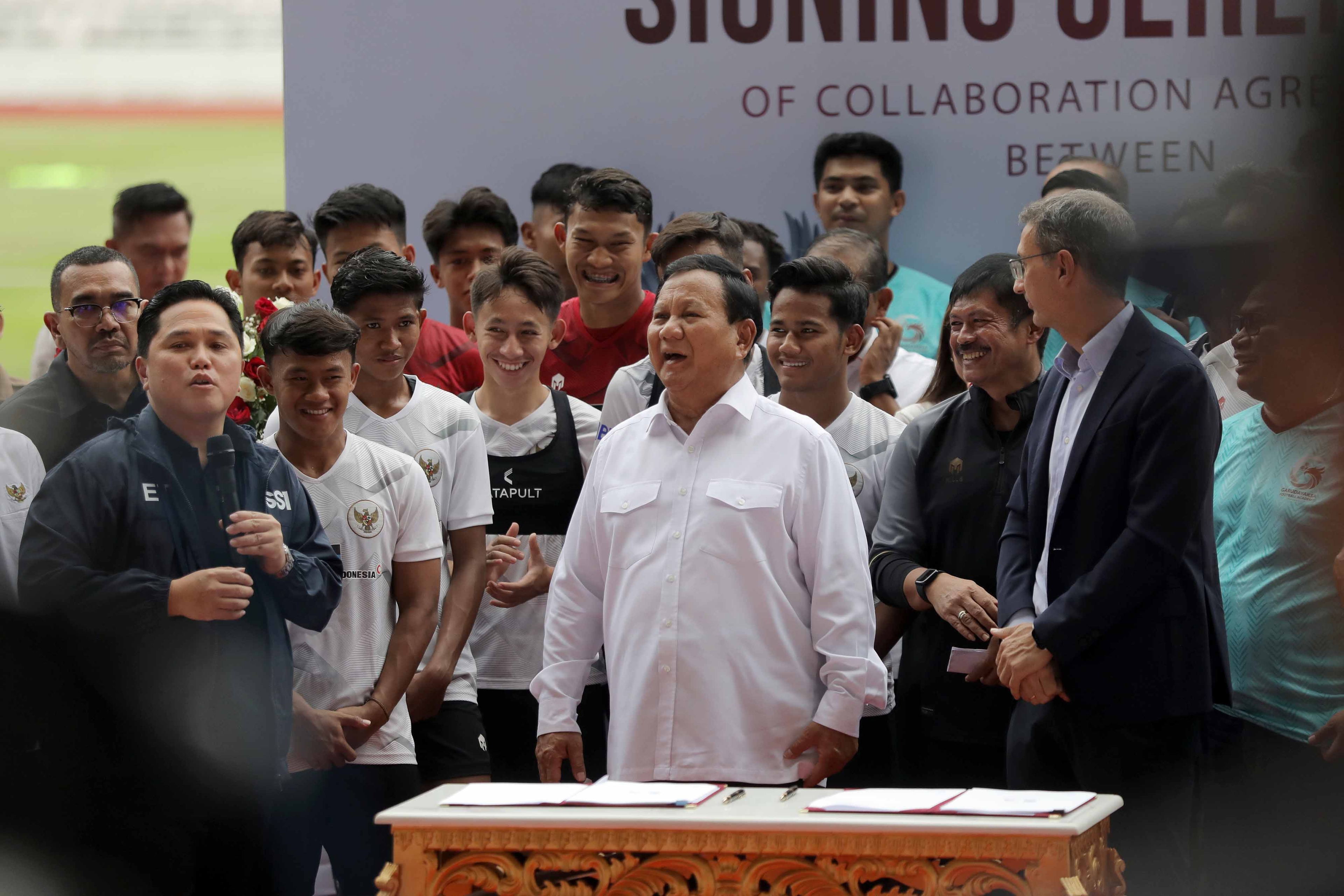 Garudayaksa Academy Gandeng Asphire Academy Qatar, Impian Prabowo untuk Regenerasi Sepakbola Indonesia